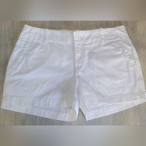 Maurices Juniors White Cotton Shorts 9/10